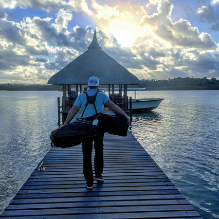 Ile aux cerfs golf club julien tizot checkin picture