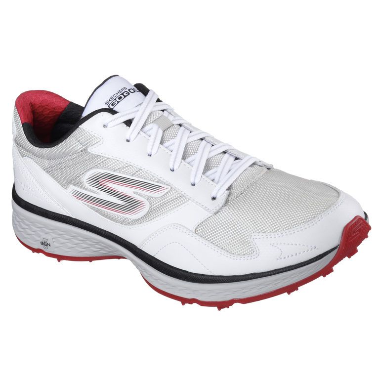 Shoes Skechers GO GOLF Fairway Men's Golf Shoe - White/Black/Red Skechers Picture