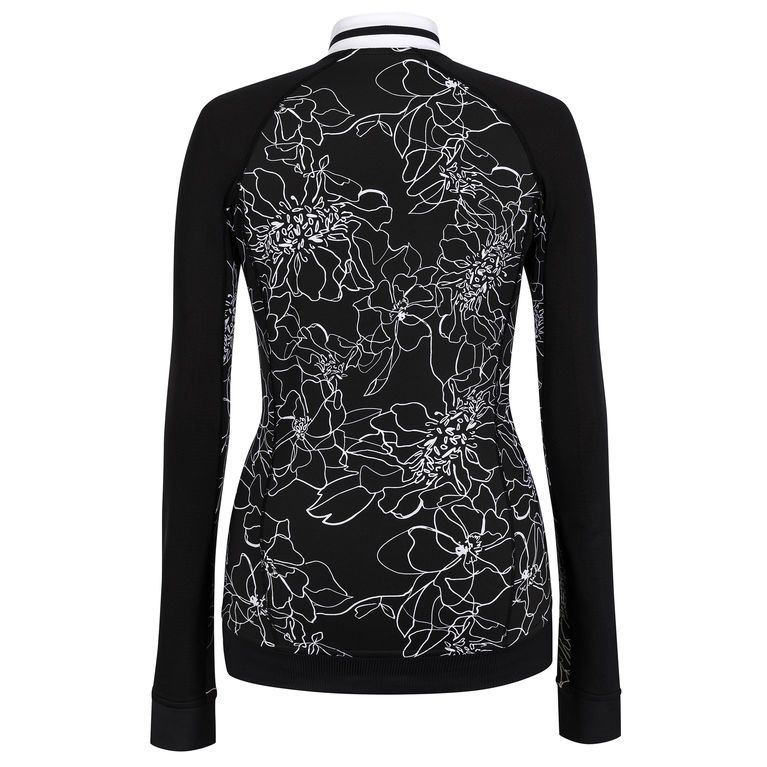 Outerwear Haven Etched Floral Print Reversible Jacket Tail Activewear Picture