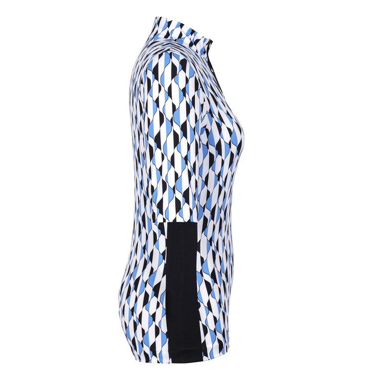 Shirt Bonnie 3/4 Sleeve Printed Top Tail Activewear Picture