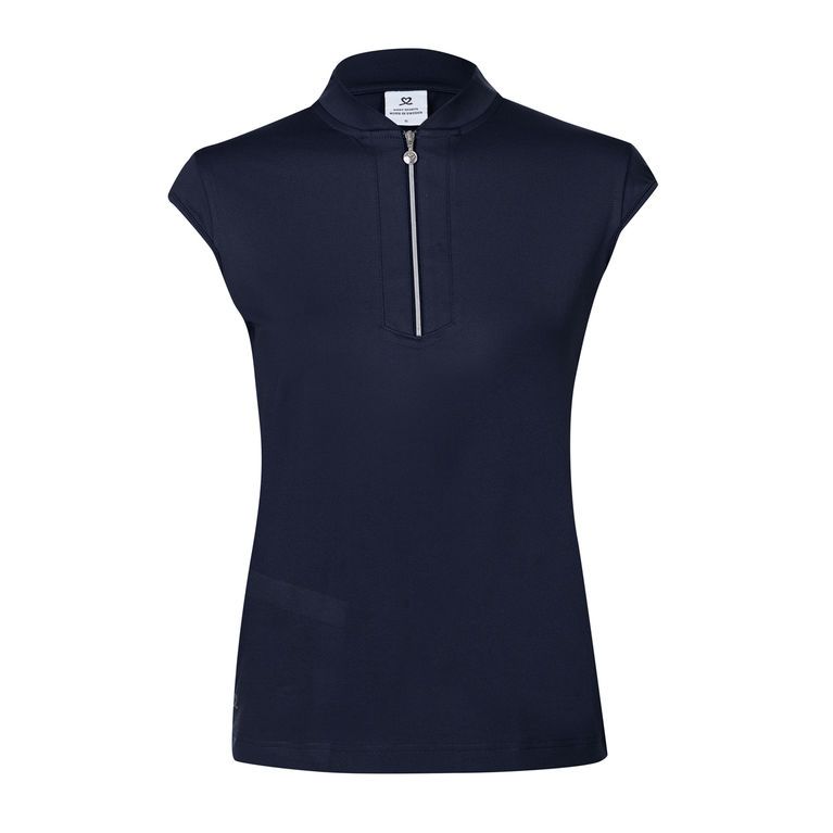 Polo Mai Navy Sleeveless Polo Daily Sports Picture