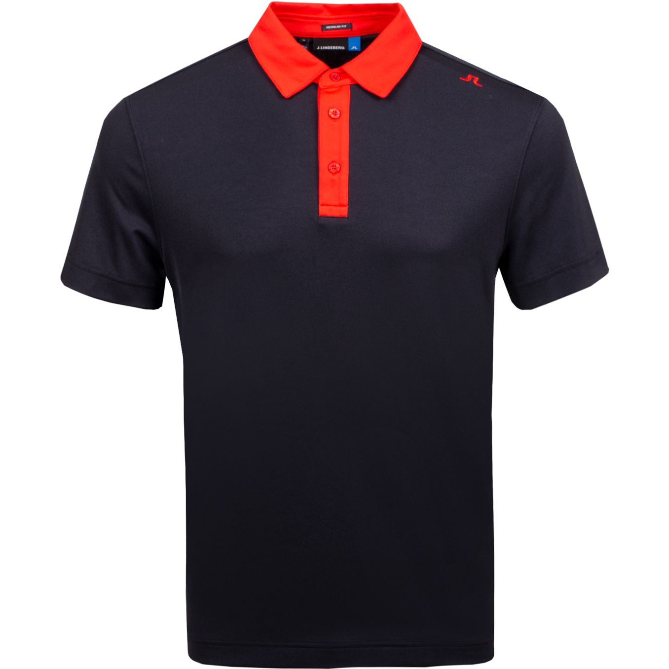 Polo Henry Regular Fit Lux Pique Black - AW18 J.Lindeberg Picture