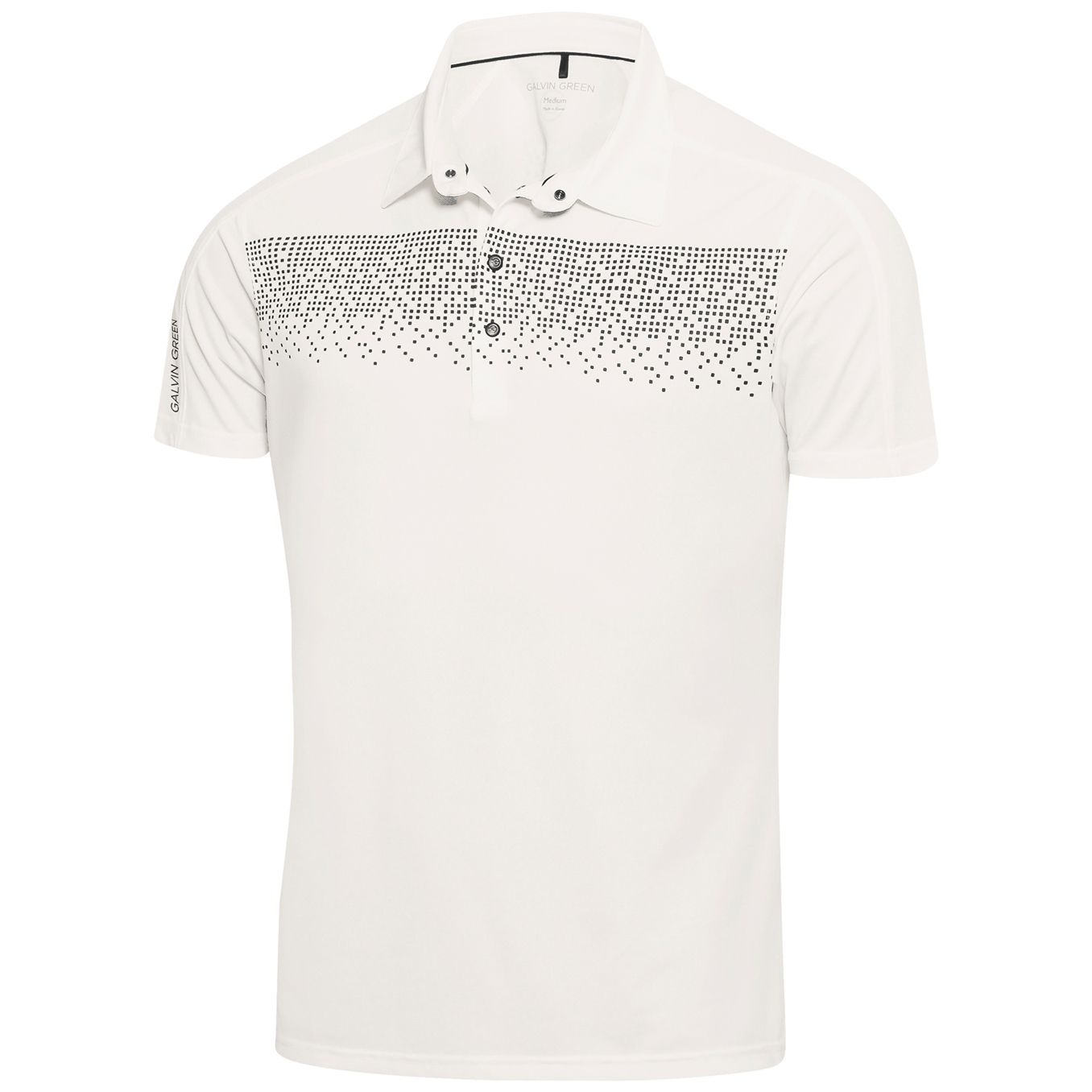 Polo Marcel Ventil8 Plus Snow/Navy - AW18 Galvin Green Picture