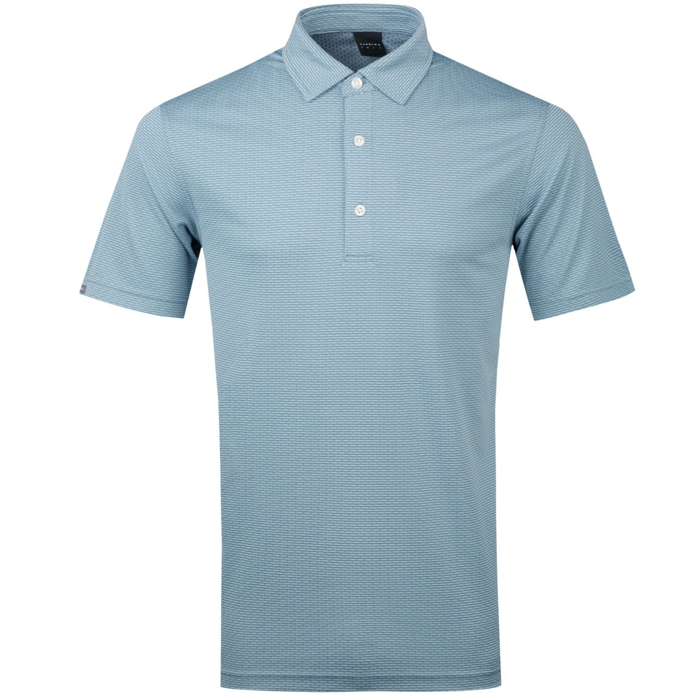 Polo Dawson Jacquard Polo Fragment/Dew Mist - SS18 Dunning Picture