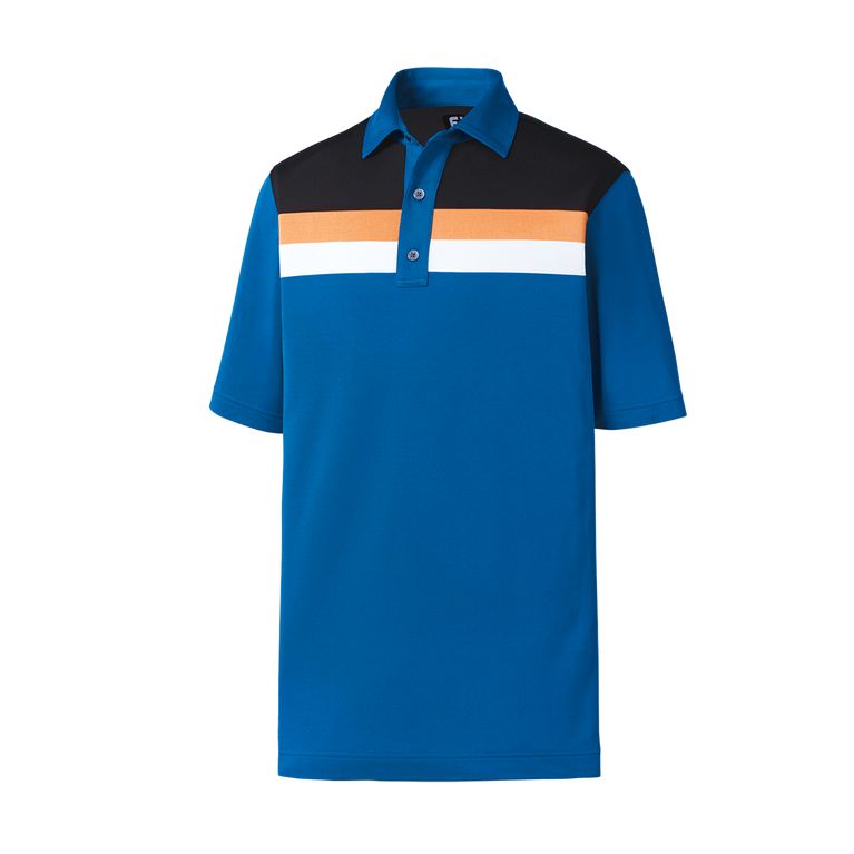 Shirt FootJoy Athletic Fit Pique Color Block + Stripes Self Collar Polo FootJoy Picture