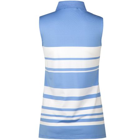 Polo Womens SL Half Zip Engineered Stripe Polo French Cabana Blue - SS18 Polo Ralph Lauren Picture