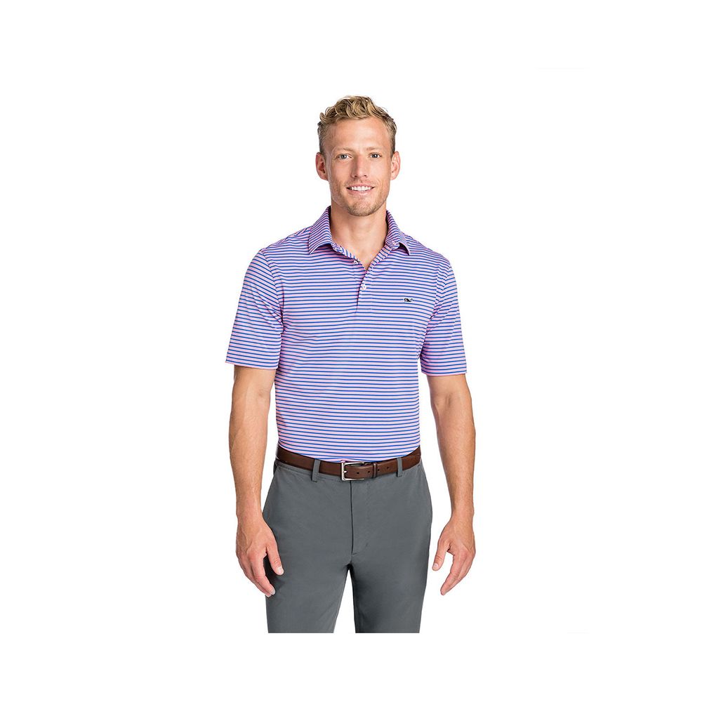 Polo Vineyard Vines Three-Color Trad-Stripe Polo Vineyard Vines Picture