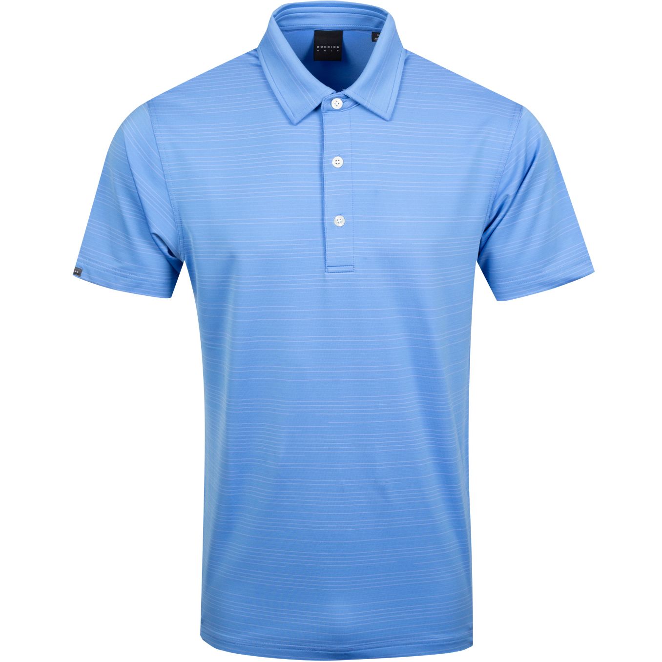 Polo Tramore Jersey Golf Polo Surf Blue/Mid Dusk - AW19 Dunning Picture