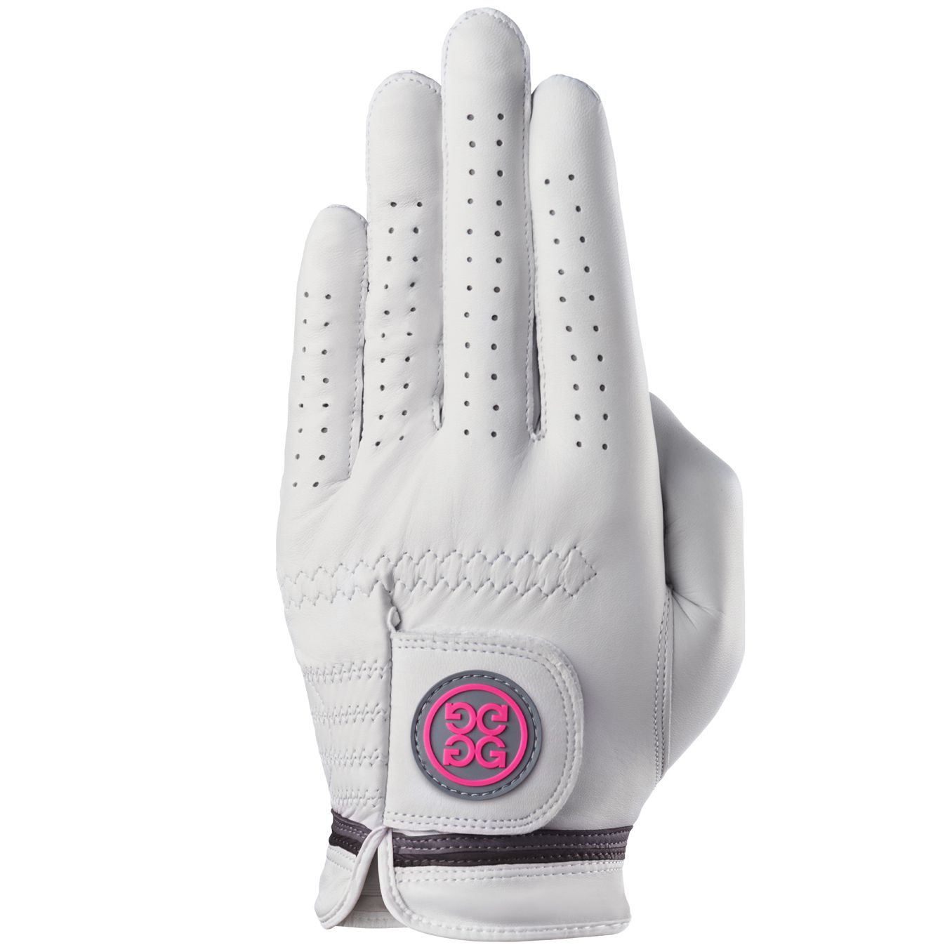 Gloves Competition Stripe Left Glove Snow/Day Glo Pink - AW19 G/FORE Picture