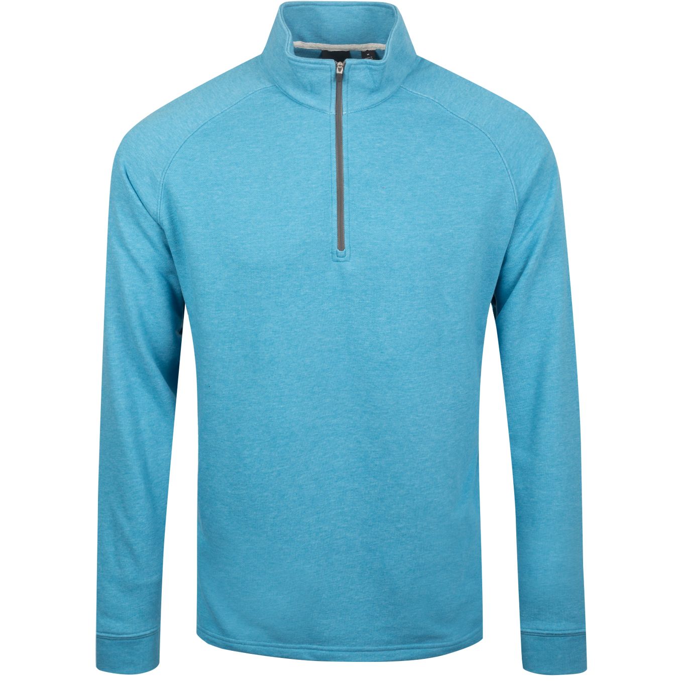 Hoodie Natural Hand Quarter Zip Heron Heather - AW19 Dunning Picture