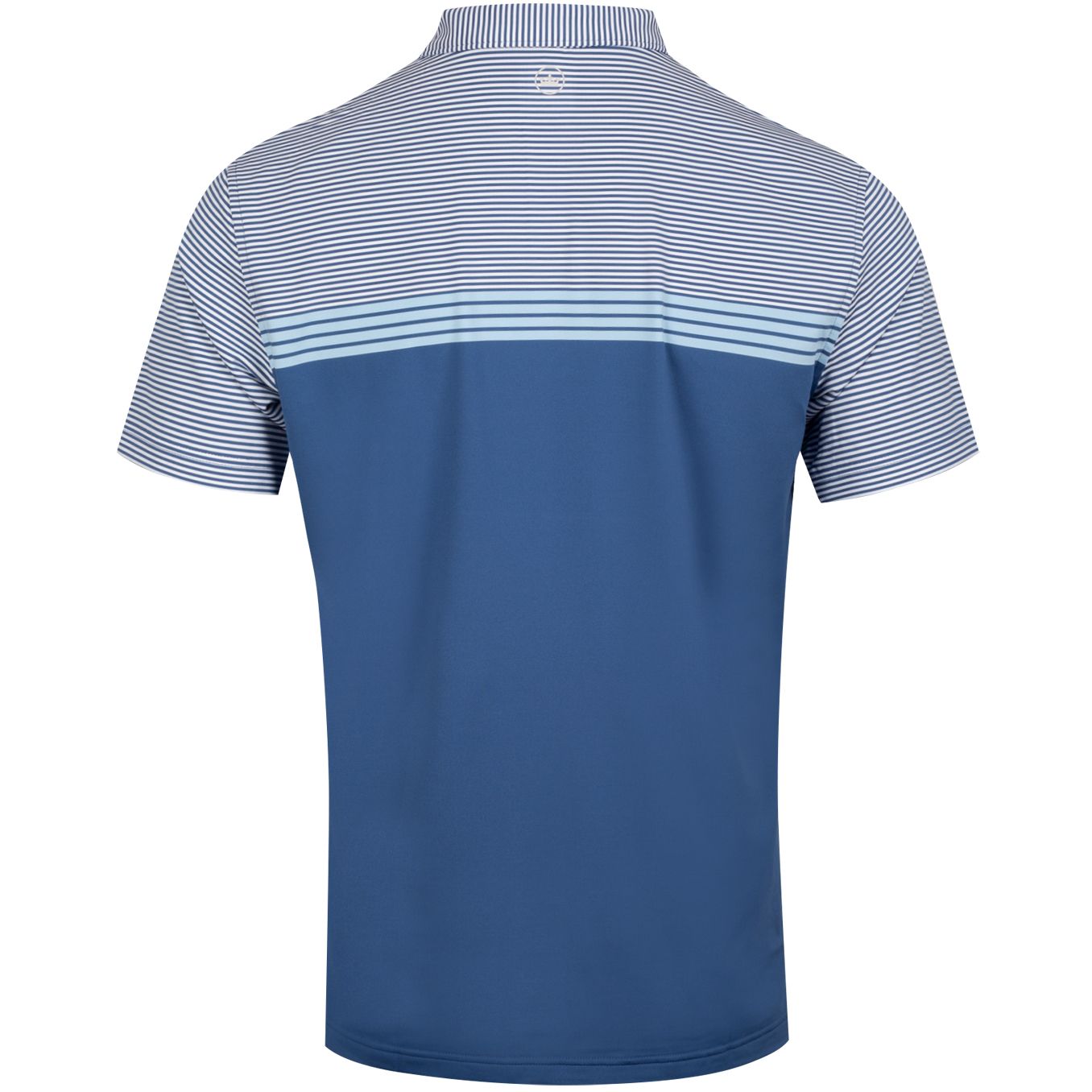 Polo Reinhardt Engineered Stripe Jersey Windsor Blue - AW19 Peter Millar Picture