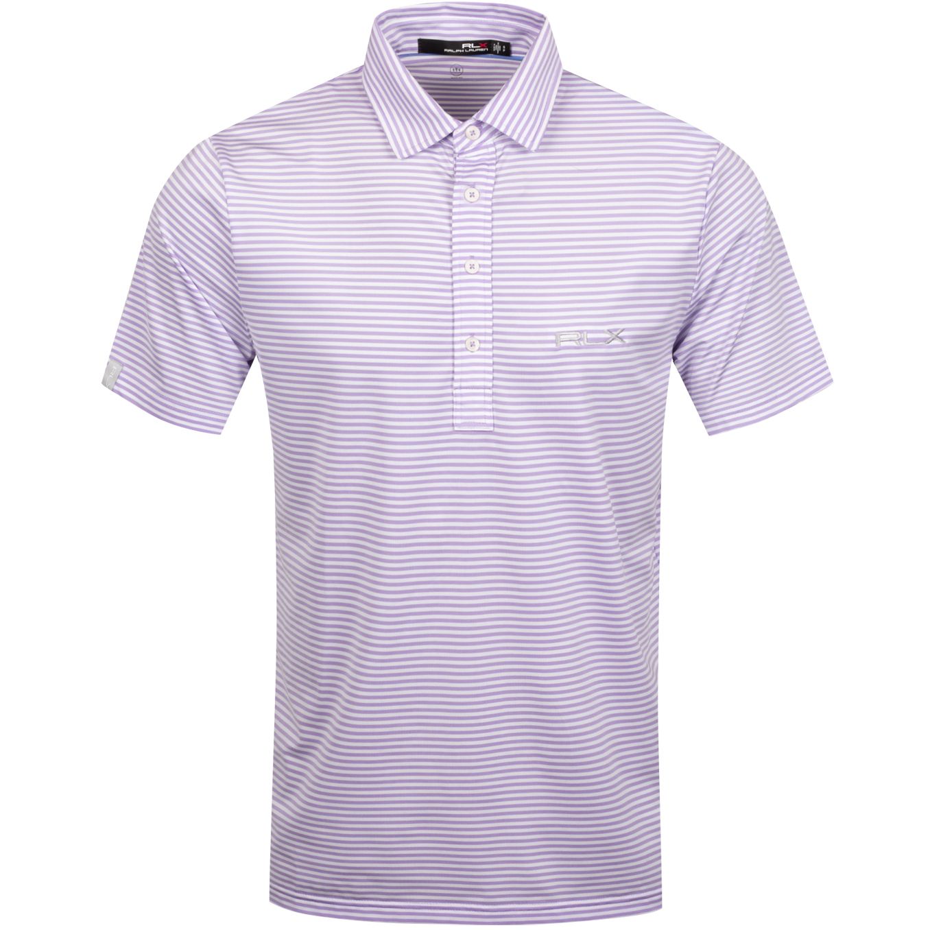 Polo Feed Stripe Airflow Powder Purple/Pure White - AW19 Polo Ralph Lauren Picture