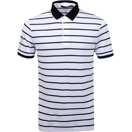 Polo Fine Stripe Tech Pique Pure White/Polo Black - SS19 Polo Ralph Lauren Picture