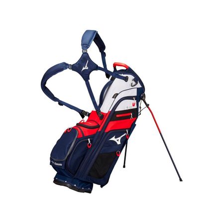 GolfBag BR-D4 6 Way Stand Bag - Navy/Red Mizuno Golf Picture