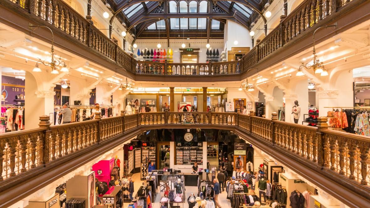 House of Fraser Jenners Edinburgh illustration