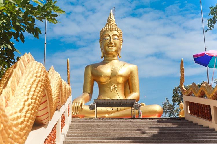 Big Buddha Temple illustration