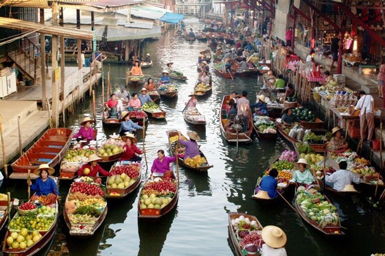 Pattaya Floating Market illustration
