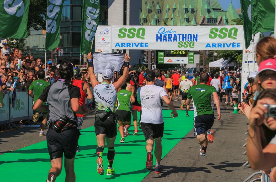 Québec City Marathon illustration