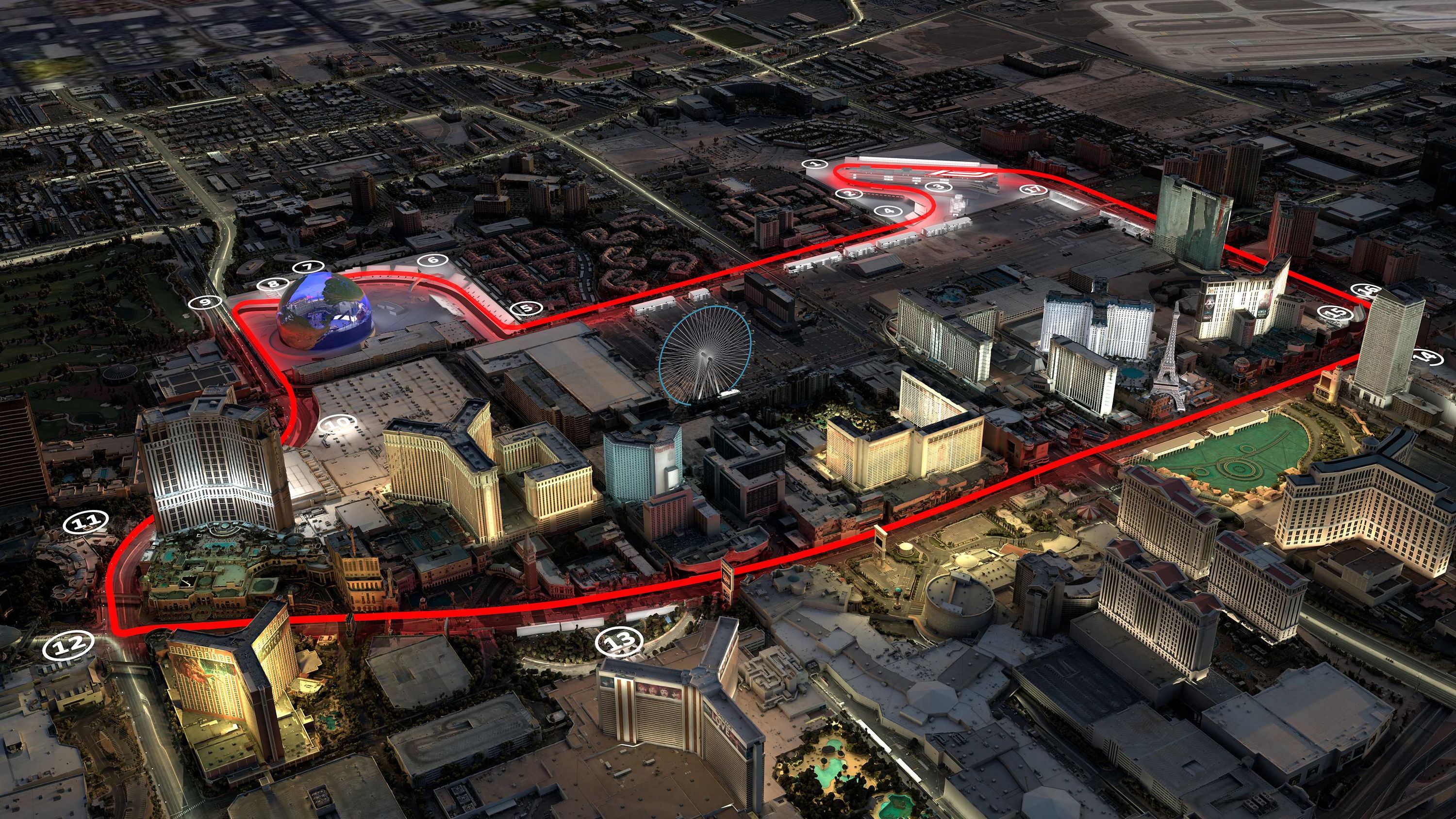 Formula 1 Las Vegas Grand Prix illustration