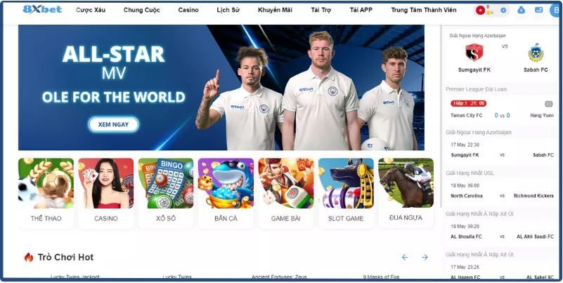 Nhà Cái 8xBet Cover Picture