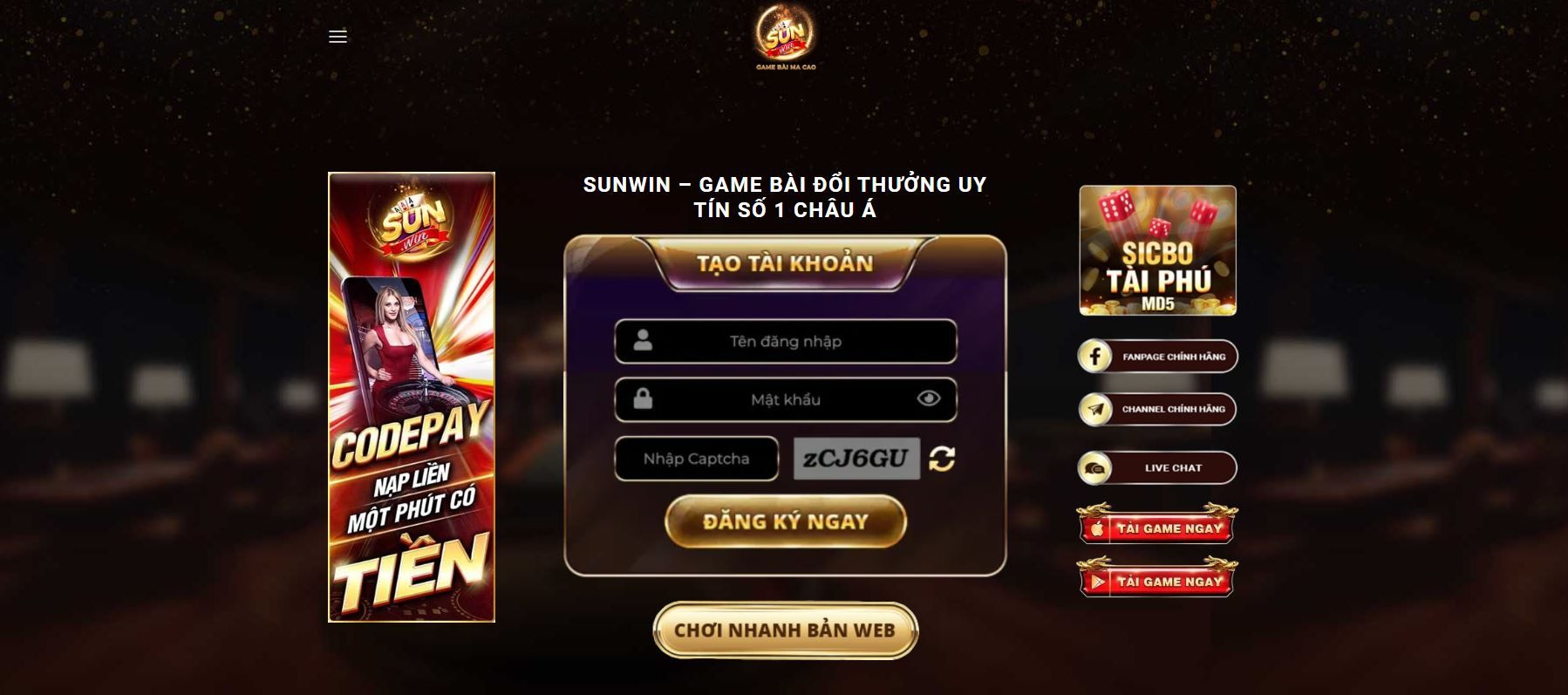 SUNWIN Game Bài Đổi Thưởng Hoàng Gia Cover Picture